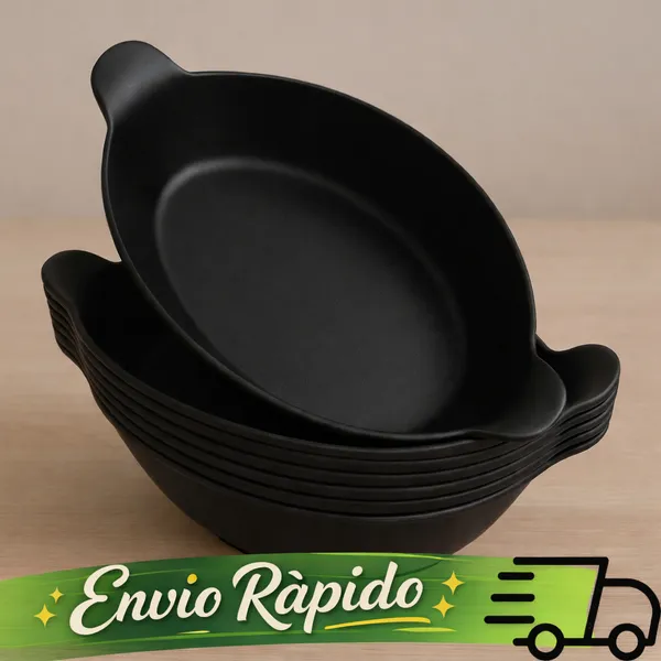 Kit 10 petisqueira barquinha canoa PRETA petiscos churras festas frios para servir amendoim caldo