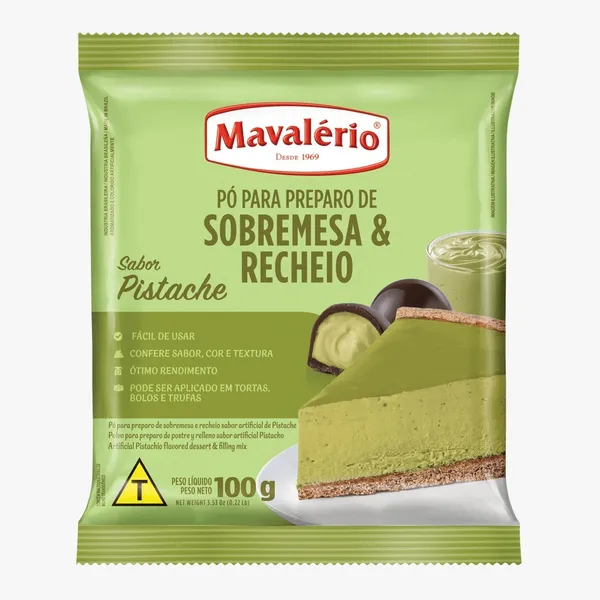 Pó para Sobremesa Pistache 100g - Mavalério