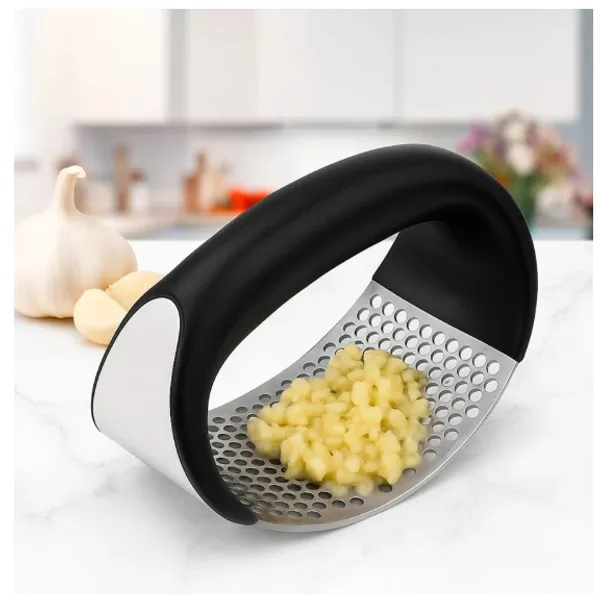 Espremedor de Alho Manual Inox Amassador