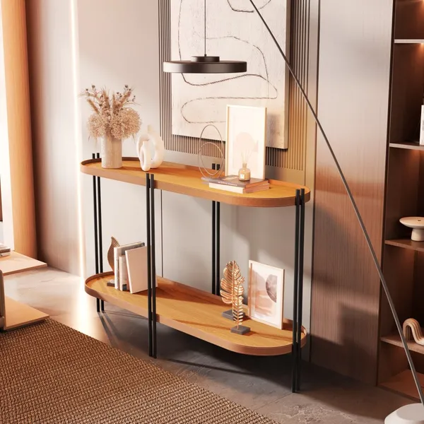 Aparador Manhattan Sala Estilo Industrial Acabamento em Couro e Pés de Aço Varias Cores