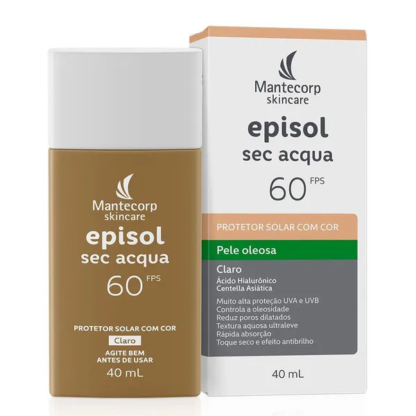 Protetor Solar Facial Episol Sec Acqua FPS 60 | Claro - 40mL