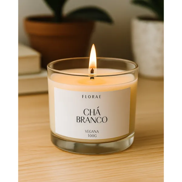 Vela aromática artesanal 100% vegetal