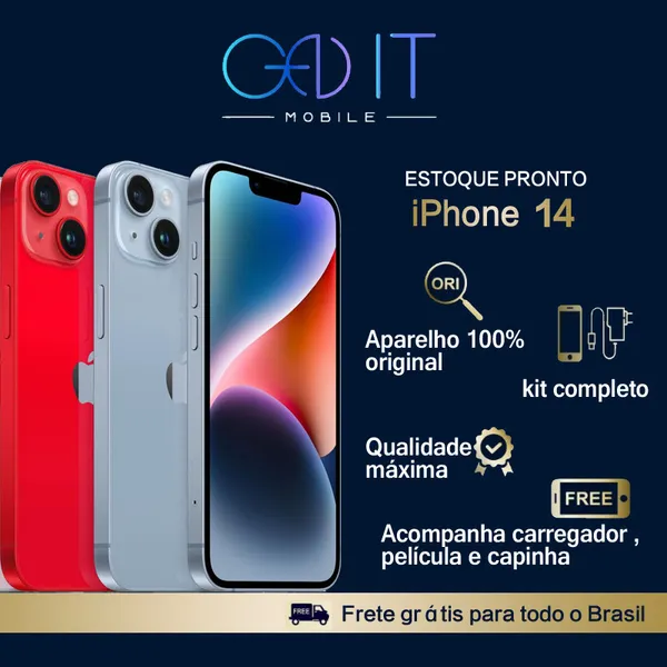Celular iPhone 14 / 14 Pro / 14 Pro Max 128GB / 256GB 100% Original com Garantia