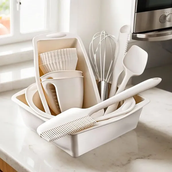 Kit Confeitaria Completo 22 Peças em Silicone – Formas, Utensílios e Acessórios de Cozinha