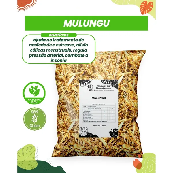 CHÁ MULUNGU / AUXILIA NA MELHORA DO SONO 100G