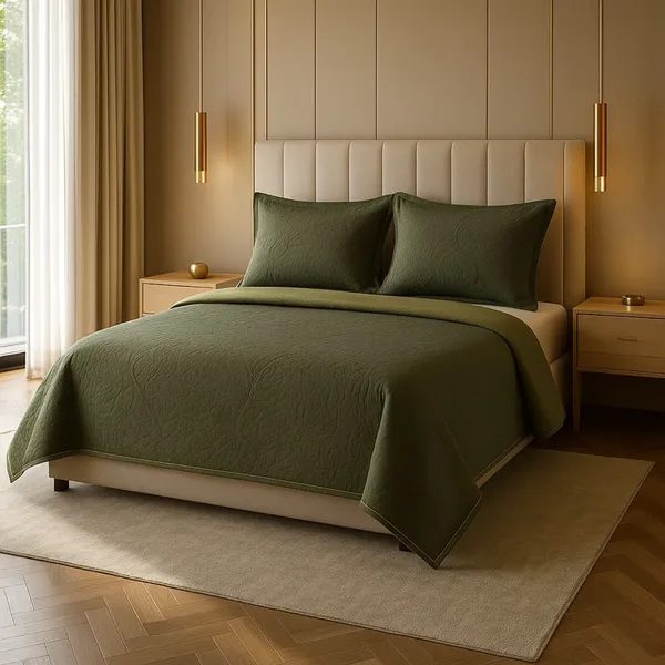 Kit Colcha Cobre Leito Dupla Face 3 peças, Casal Tradicional Box – 2,20m x 2,40m