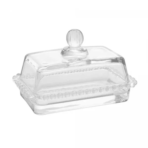 Mantegueira de Cristal de Chumbo com Tampa Pearl 17×10,5×10 cm Wolff