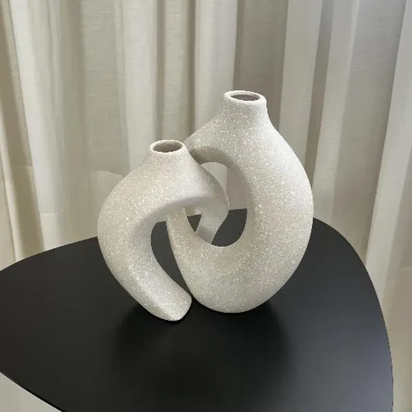 Kit Dupla Vaso Monaco Decoração Casa Sala Escritório