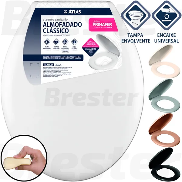 Assento Sanitário Almofadado Qualidade Atlas
