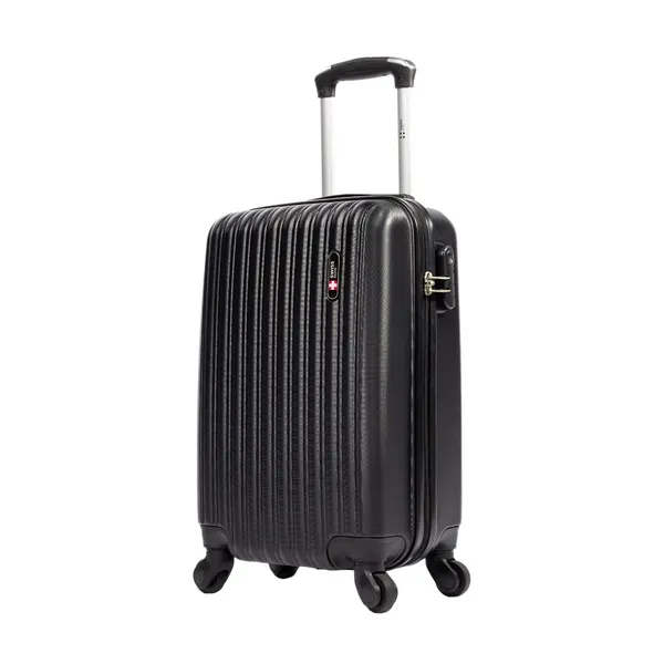 Mala de viagem bordo pequena 10kg Londres Swiss Move Preta