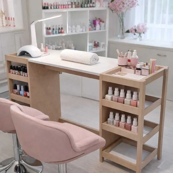 Mesinha Manicure Profissional Completa C/ Organizador Lateral Mista