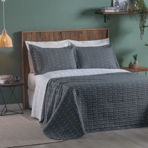 Cobre Leito Luxo 2 a 3 peças CASAL/QUEEN/SOLTEIRO/KING Percal 200 Fios Decor Alto Padrão