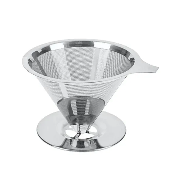 Coador De Café Inox Aço 304 Tam12x10cm  Não Precisa Filtro Reutilizável
