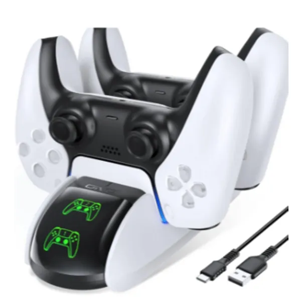 Carregador Duplo Dock Compatível Controle Ps5 Playstation 5 Carregamento Rápido TP5-0506