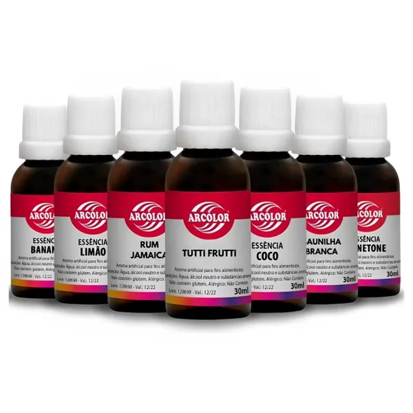Essência Alimentícia (UNITÁRIO) 30ml Arcolor
