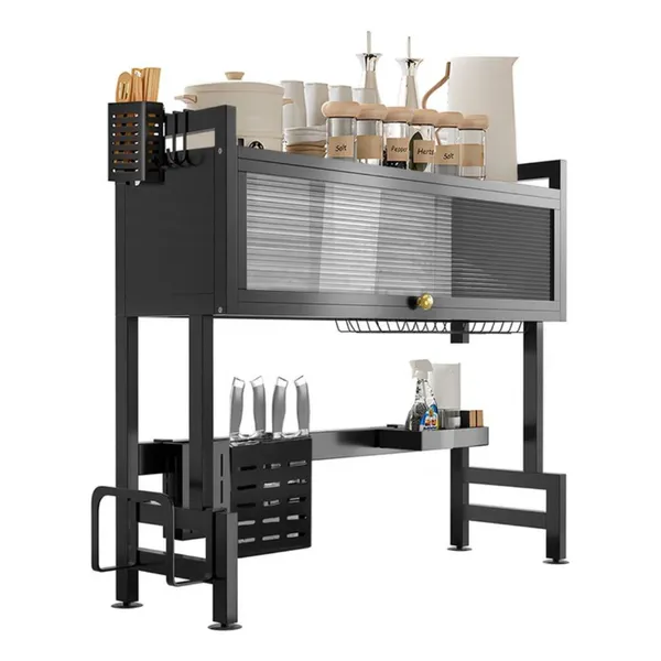 Organizador Escorredor Decoteam 2 Prateleiras Porta Acrílica 65x28x80