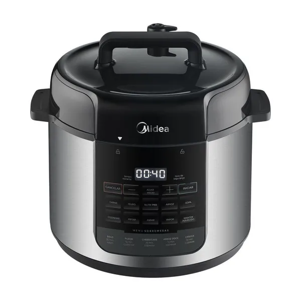 Panela De Pressão Elétrica Midea 5L Nutripro Inox PP5MS2 220V