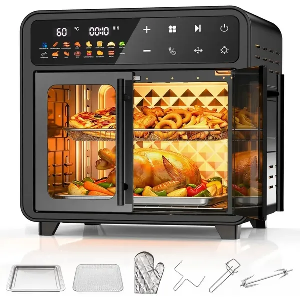Fritadeira Air Fryer Forno Elétrica Oven 30L Door 1500W Sem Oléo Multi Touch