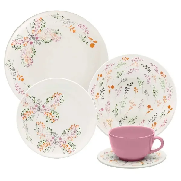Aparelho de Jantar 20 Peças Jardim Secreto Oxford
