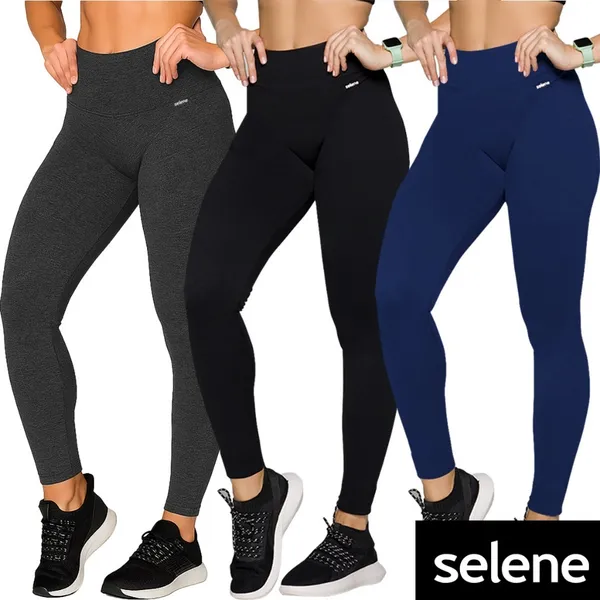 Calça Legging Selene feminina grossa, sem costura, sem transparência