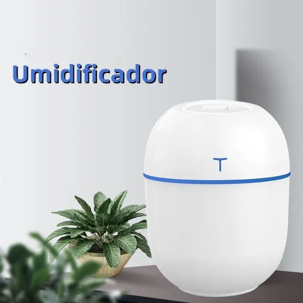 Mini umidificador difusor aromatizador portátil, USB Led
