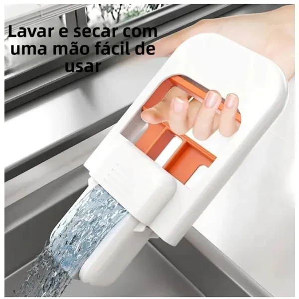 Mop de Mesa Dobrável Multifuncional Mãos Livres Limpeza Bancada Algodão Absorvente