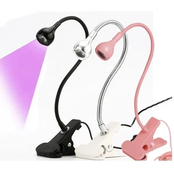 Luminária LED para Manicure USB UV Ultravioleta de Mesa com Garra Ajustável