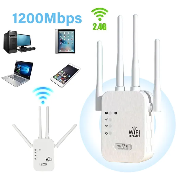 Repetidor WiFi 1200Mbps Ultra Rápido Sinal Forte 110V/220V G8