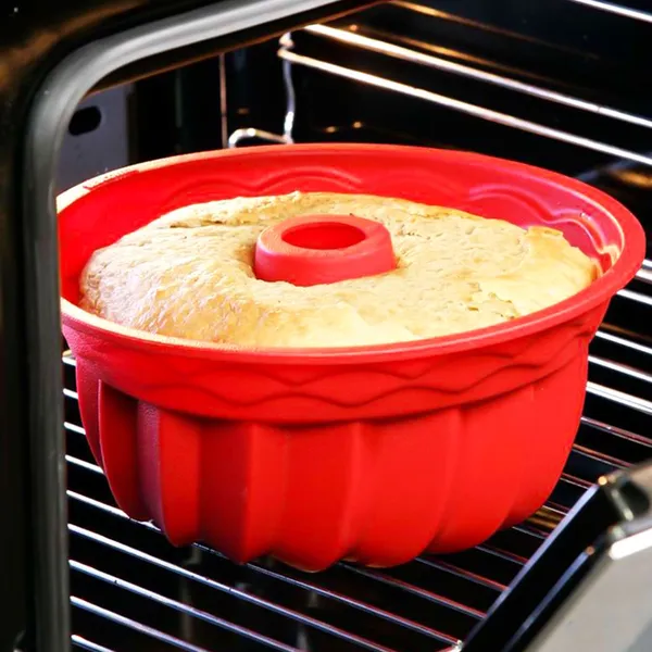 Assadeira De Silicone Forma Antiaderente Para Bolo Pudim Torta Mousse Sobremesas Forno Air Fryer