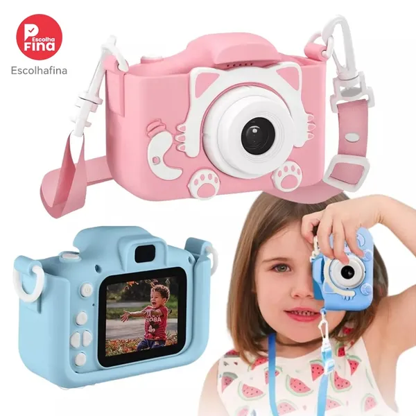 Câmera Infantil Digital Filmadora Mini Máquina Fotográfica