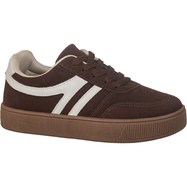 Tênis Feminino Casual Camurça Detalhe Lateral Listra Dupla Moderno Break GiGiL