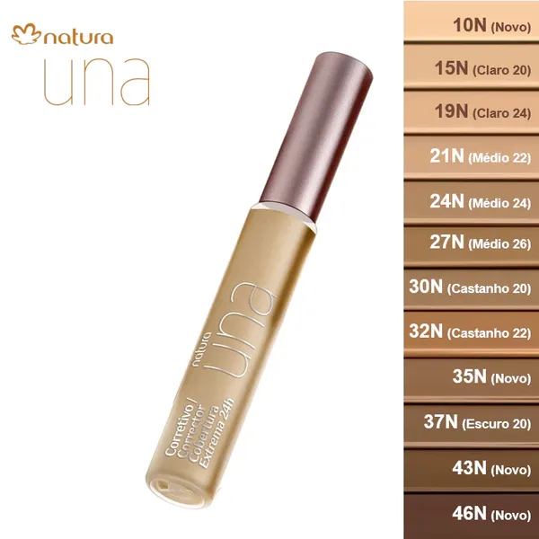 Corretivo Cobertura Extrema 24h Una Natura - 8ml (Efeito matte)