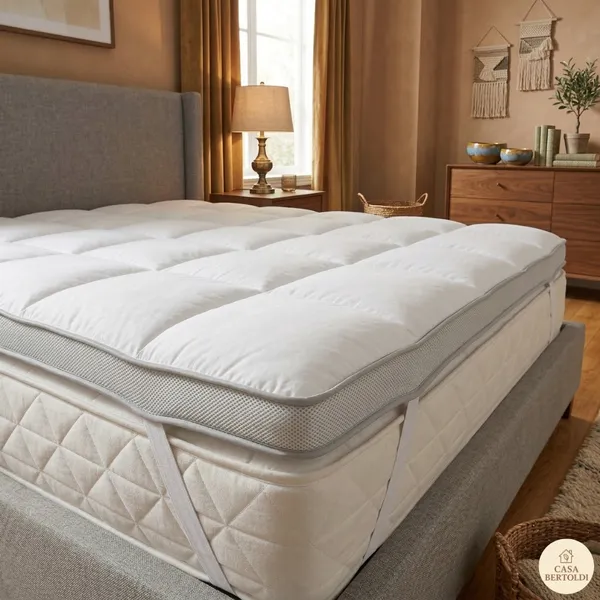 Pillow Top Cama Colchão Solteiro Casal Queen King La Plume Plus 6cm Elástico Branco Macio Grosso