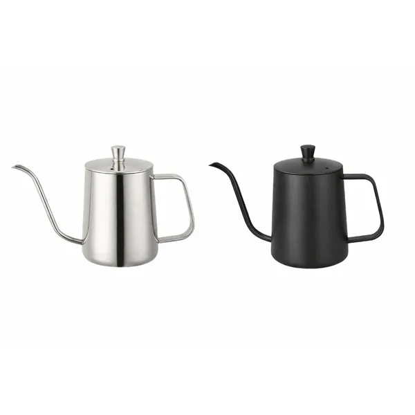 Chaleira Inox Escovado 350 Ml Ou 600 Ml Bico Fino Chá Café Com Tampa