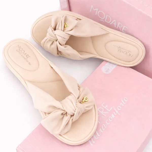 Sandalia Feminina Tamanco Casual Conforto Modare Original8
