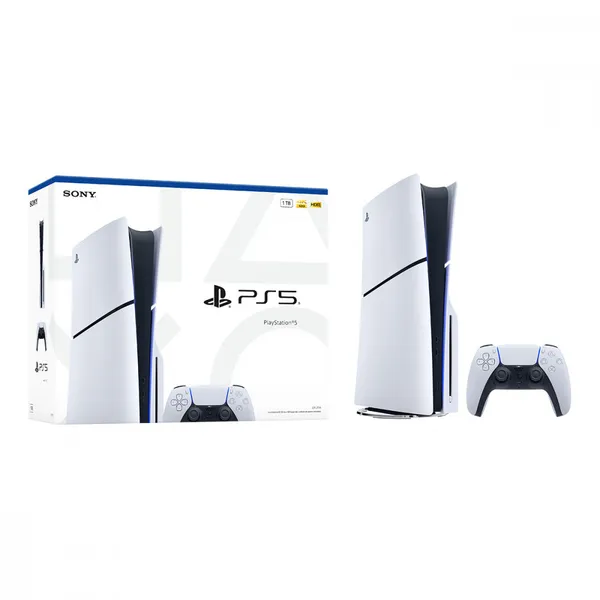 Console PlayStation 5 Slim Disk 1TB + Controle Sem Fio DualSense Branco