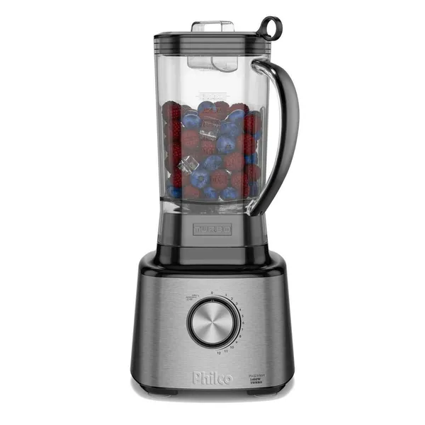 Liquidificador Philco 1400W 3L 12 Velocidades Inox PLQ2100PI