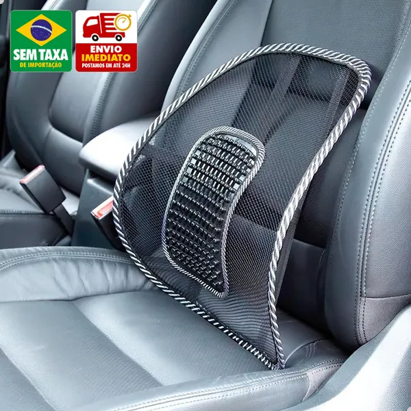 Encosto Lombar Ergonômico Amigold 6510 Suporte para Cadeira, Escritório e Carro