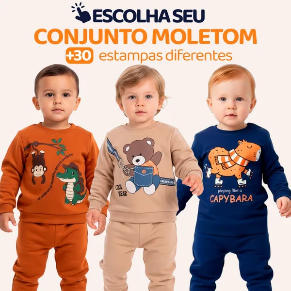 Conjunto Moletom Bebê Menino