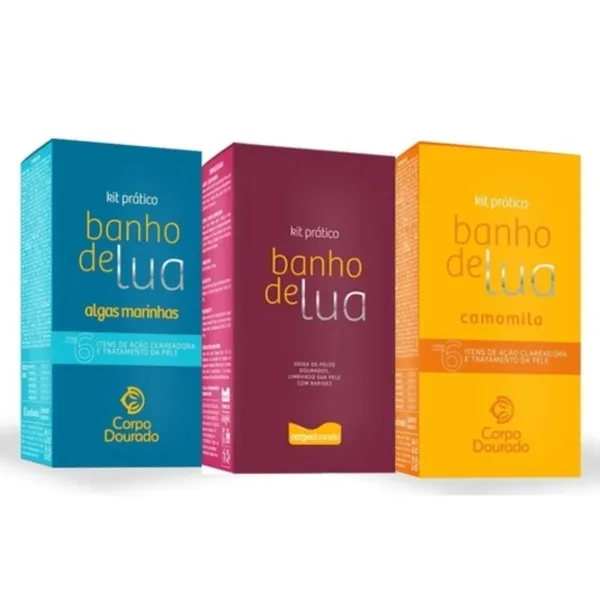 Kit de Banho Prático Corpo Dourado Banho de Lua 300g Pêlo Dourado