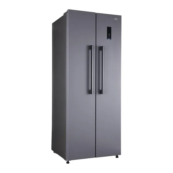 Geladeira Refrigerador HQ Frost Free Side By Side 460 Litros Cinza HQ-460SBSFF