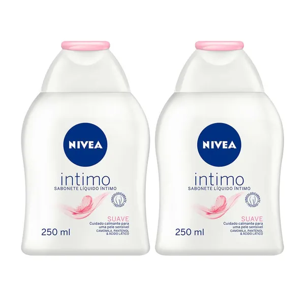 Sabonete Líquido Íntimo Nivea Suave Camomila 2 Unidades 250ml cada