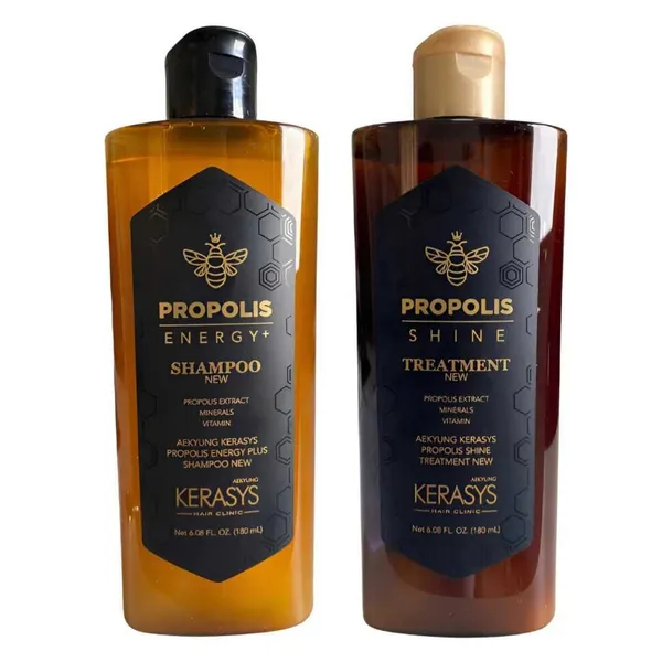 Kit Kerasys Royal Propolis Shine + Energy Shampoo e Tratamento 180ml