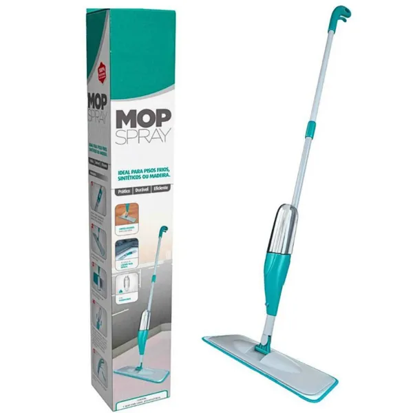Mop Spray PRO Magico Com Reservatorio Rodo De Limpeza Refil Microfibra
