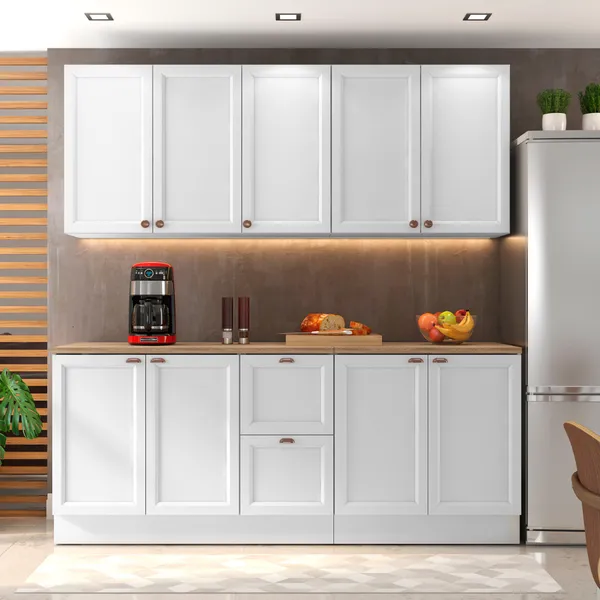 Cozinha Completa Modulada Olivia 9 Portas 2 Gavetas