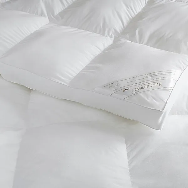 Pillow Top Casal Buddemeyer Vision Fill Gold 100% Algodão Acetinado Branco