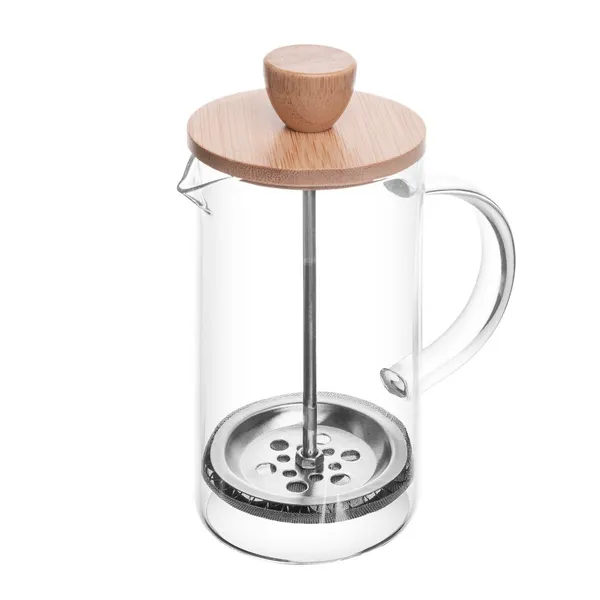 Cafeteira Prensa Francesa Borossilicato E Tampa Bambu 600ml Wolff