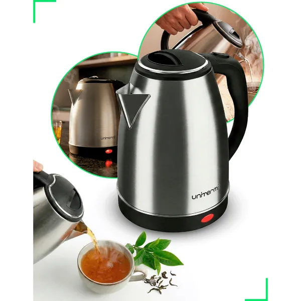 Chaleira Elétrica 1,8L térmica inox bule com tampa, unitermi