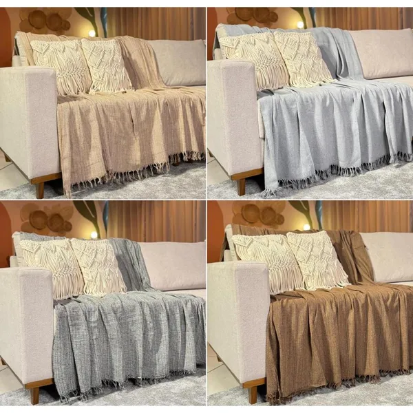 Manta Para Sofá Super King 4,00 x 1,80 Gigante Algodão