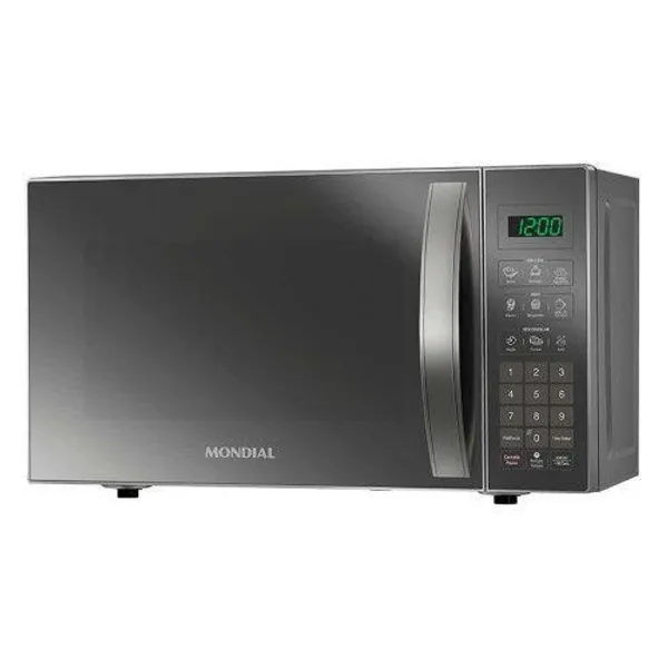 Micro-ondas Mondial 21 Litros Mo-01-21-E Cinza Espelhado